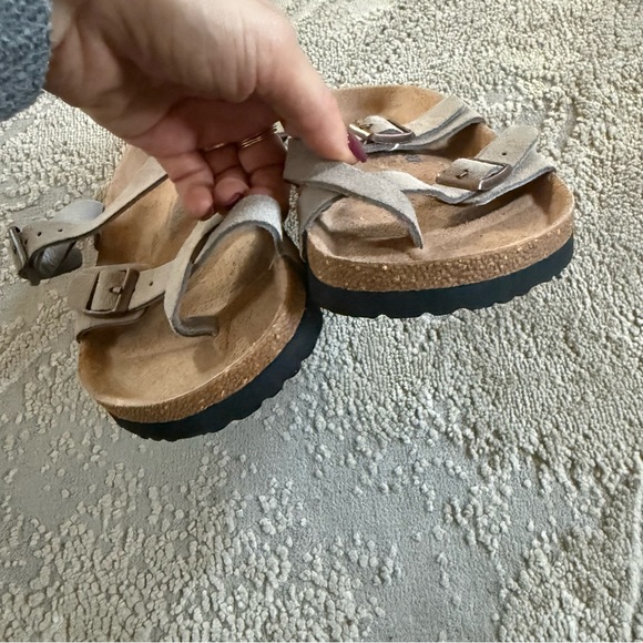 Birkenstock Taupe Sandals - Picture 9 of 14